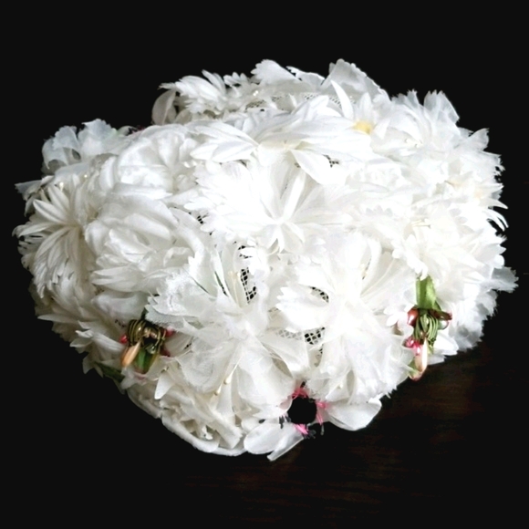 Vintage Mid Century 1950's Signed Jane Morgan Daisy Pill Box Hat - Picture 12 of 15